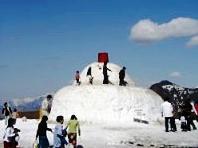 アルプの里　雪だるま
